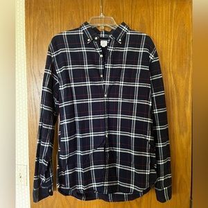 J. Crew Plaid Button Up - M